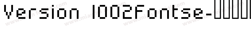 Version 1002Fontse字体转换